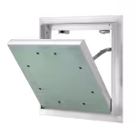 Revisionsklappe Alu Quattro aus Aluminium, luftdicht, schlagregendicht und rauchdicht, 200×200 bis 600×600 mm