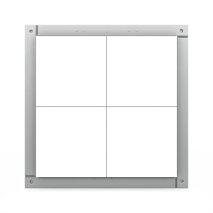 Trappe-de-visite-tempo-eco-star-a-carreler.png Revisionsklappe Tempo Eco Star zum Verfliesen, Gipskarton, 300×300 bis 800×800 mm