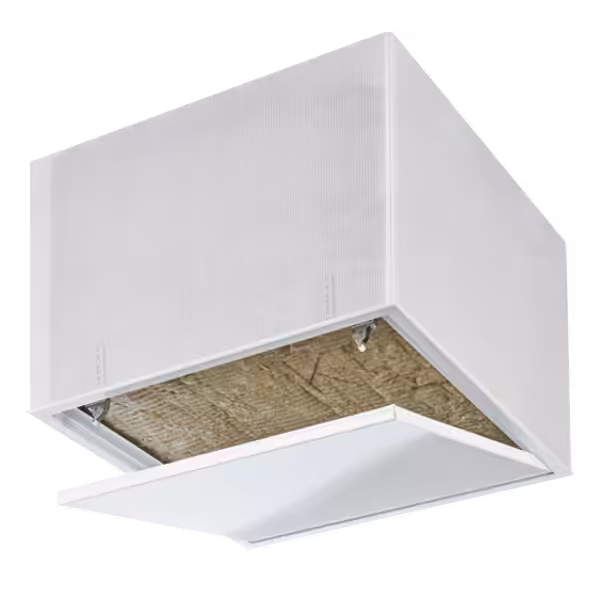 Revisionsklappe Tempo Primus Airproof aus Stahlblech, luftdicht mit Dämmung für Niedrigenergiehäuser, 500×500 bis 500×500 mm