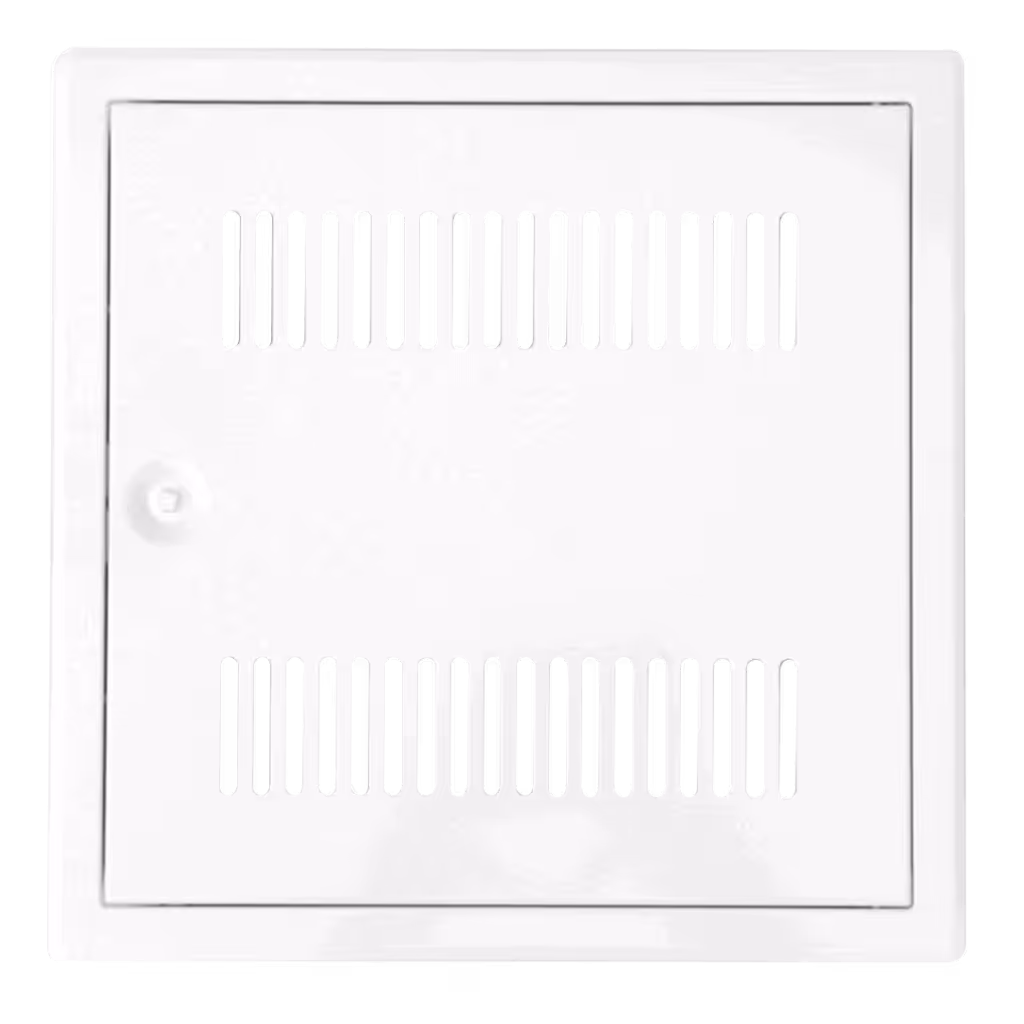 Revisionstür Tempo Softline belüftet mit Lüftungsgitter, Öffnung Vierkantschlüssel, 200×200 bis 600×600 mm
