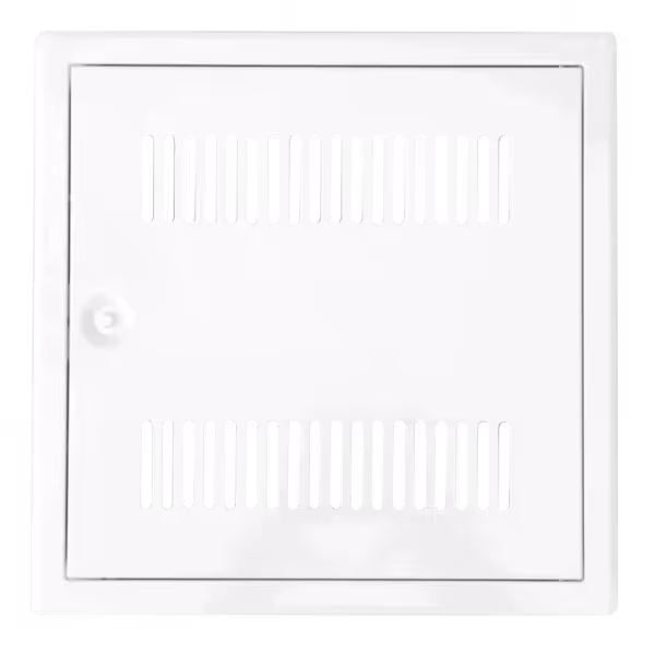 Revisionstür Tempo Softline belüftet mit Lüftungsgitter, Öffnung Vierkantschlüssel, 200×200 bis 600×600 mm