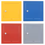 Revisionsklappe Tempo Softline farbig, Öffnung Zylinderschloss, in 14 RAL-Farben, 200×200 bis 800×800 mm