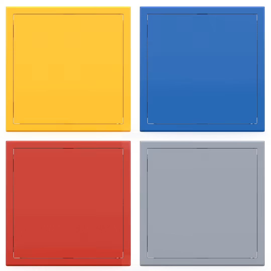 trappe-visite-metallique-coloree-tempo-softline-pousser-lacher-01.png Revisionsklappe Tempo Softline farbig, Öffnung Drücken-Loslassen, in 14 RAL-Farben, 200×200 bis 800×800 mm