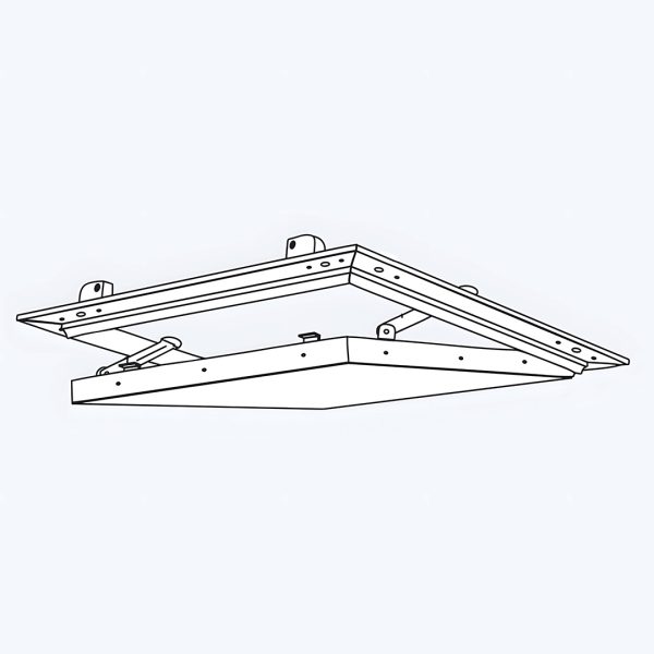 Technische Grafik des 8/18 R Lochbilds, Tempo Eco Star Revisionsklappe